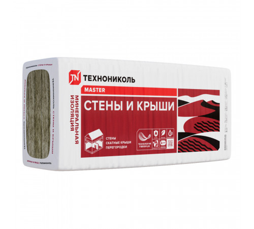 Утеплитель Технониколь Стены и крыши 100х610х1000 мм 2,44 кв.м Утеплитель Технониколь Стены и крыши 100х610х1000 мм 2,44 кв.м