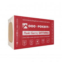 Утеплитель Роквул Лайт Баттс Оптима 100х600х1000 мм 3 кв.м