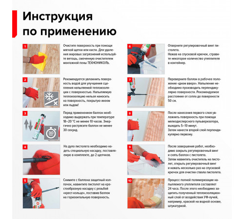 Утеплитель напыляемый полиуретановый Технониколь Master 850 мл