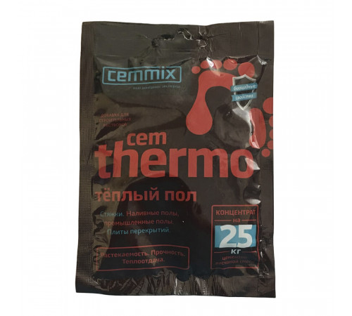 Добавка для теплых/ наливных/ промышленных полов и стяжек цементная CemMix CemThermo концентрат саше 50 мл