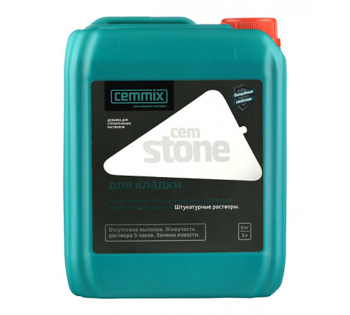 Добавка для кладочных и штукатурных растворов CemMix CemStone 5 л Добавка для кладочных и штукатурных растворов CemMix CemStone 5 л