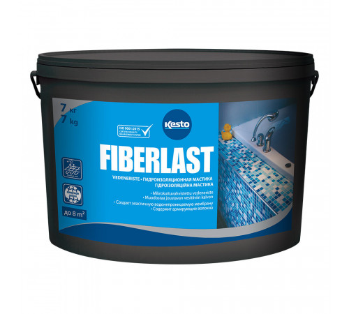 Гидроизоляция акриловая Kesto Fiberlast 7 кг