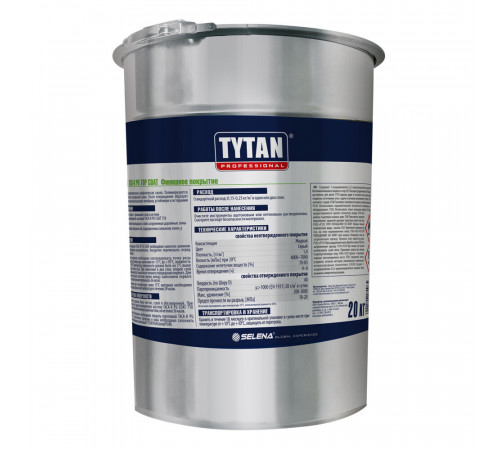Покрытие финишное полиуретановое Tytan Professional TACK-R PU TOP COAT 20 кг серое Покрытие финишное полиуретановое Tytan Professional TACK-R PU TOP COAT 20 кг серое