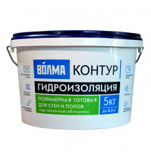 Гидроизоляция акриловая Волма Контур голубая 5 кг
