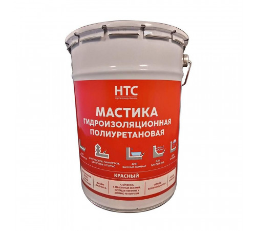 Мастика гидроизоляционная полиуретановая HTC 25 кг красная Мастика гидроизоляционная полиуретановая HTC 25 кг красная