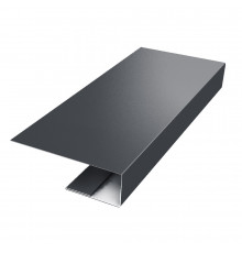 J-профиль металлический Grand Line графитовый серый RAL 7024 2 м