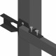 Лага для забора 40х20х1,5 мм 2,5 м графитовый серый RAL 7024