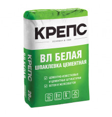 Шпаклевка цементная Крепс ВЛ белая 20 кг