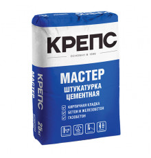 Штукатурка цементная Крепс Мастер 25 кг