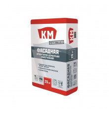 Штукатурка цементная КМ Фасадная облегченная 25 кг