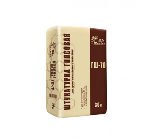 Штукатурка гипсовая MixMaster ГШ-70 30 кг Штукатурка гипсовая MixMaster ГШ-70 30 кг
