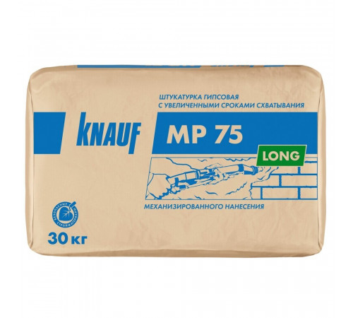 Штукатурка гипсовая Knauf МП-75 Лонг 30 кг Штукатурка гипсовая Knauf МП-75 Лонг 30 кг