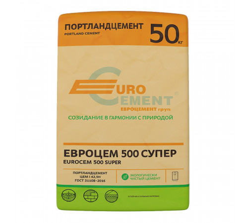 Цемент ЦЕМРОС М500 Д0 ЦЕМ I 42,5 50 кг Цемент ЦЕМРОС М500 Д0 ЦЕМ I 42,5 50 кг
