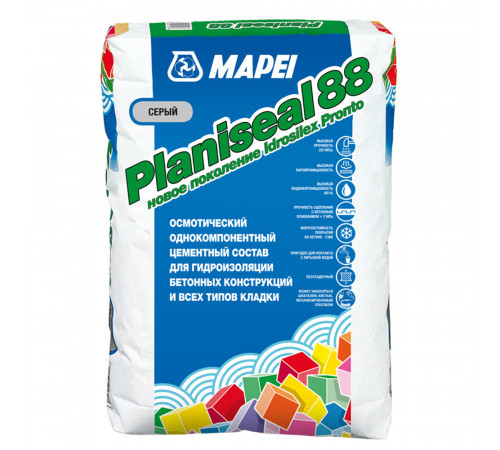 Гидроизоляция цементная Mapei Planiseal 88 25 кг Гидроизоляция цементная Mapei Planiseal 88 25 кг