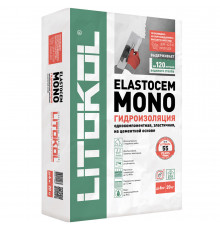 Гидроизоляция цементно-полимерная Litokol Elastocem Mono бесшовная 20 кг