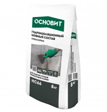 Гидроизоляция цементная Основит Акваскрин HC66 для швов и трещин 8 кг