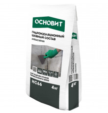 Гидроизоляция цементная Основит Акваскрин HC66 для швов и трещин 4 кг