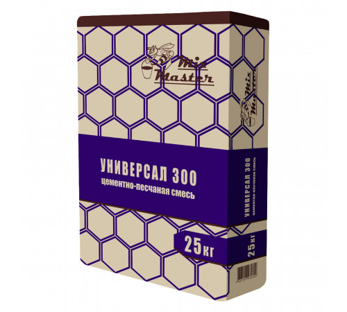 Смесь цементно-песчаная (ЦПС) М300 MixMaster Универсал 25 кг Смесь цементно-песчаная (ЦПС) М300 MixMaster Универсал 25 кг