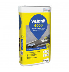 Ровнитель (стяжка пола) первичный Weber.vetonit 6000 быстротвердеющий 25 кг