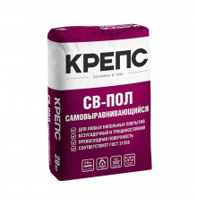 Ровнитель (наливной пол) финишный Крепс СВ-пол самовыравнивающийся 20 кг