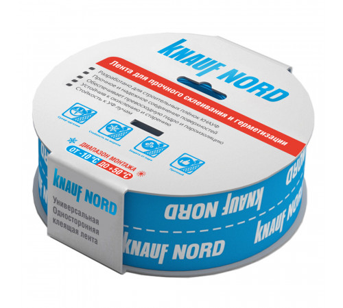 Лента соединительная Knauf Nord 60 мм х 25м Лента соединительная Knauf Nord 60 мм х 25м