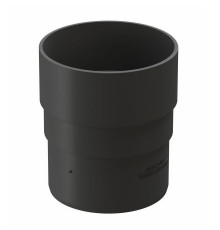 Муфта водосточной трубы Docke Premium пластиковая d85 мм графитовый серый RAL 7024