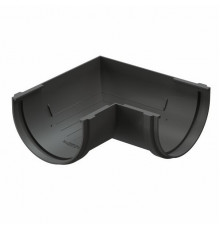 Угол желоба Docke Premium пластиковый d120 мм 90° графитовый серый RAL 7024