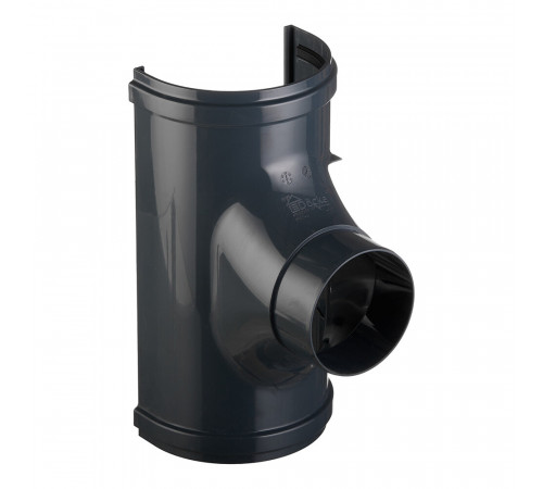Воронка желоба Docke Premium пластиковая d120-85 мм графитовый серый RAL 7024 Воронка желоба Docke Premium пластиковая d120-85 мм графитовый серый RAL 7024
