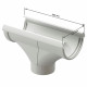Воронка желоба Docke Lux пластиковая d140-100 мм пломбир RAL 9003