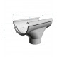Воронка желоба Docke Lux пластиковая d140-100 мм пломбир RAL 9003