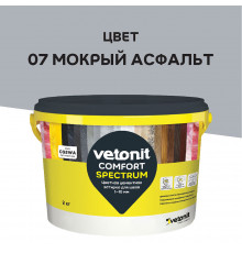 Затирка цементная Vetonit Comfort Spectrum 07 мокрый асфальт 2 кг