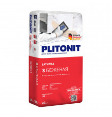 Затирка цементная Plitonit бежевая 20 кг
