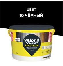 Затирка цементная Vetonit Comfort Spectrum 10 черный 2 кг