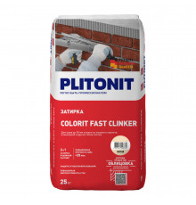 Затирка цементная для клинкера Plitonit Colorit Fast Clinker желтая 25 кг