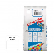 Затирка цементная Mapei Ultracolor Plus 100 белая 2 кг